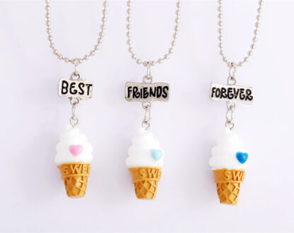 ice cream friendship necklaces