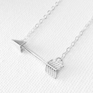 Silver One Direction Arrow Necklace