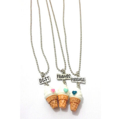 best friends forever ice cream necklaces