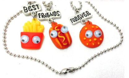 fast food bff necklaces