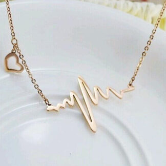 heart wave necklace