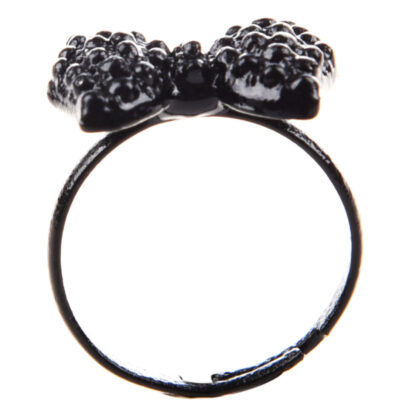 black bowtie ring