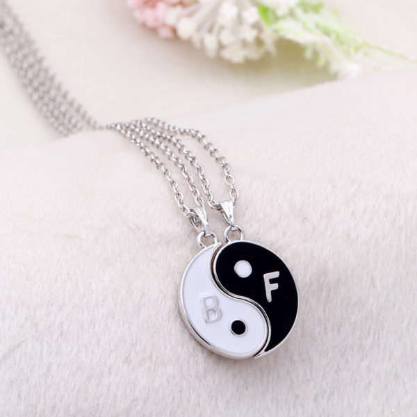 2 Piece Best Friends Yin And Yang B F Necklaces Retailite 