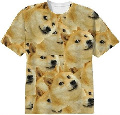 Shiba Inu Doge Print Funny Meme Dog T Shirt Retailite