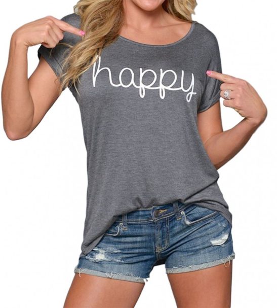 i am happy t shirt