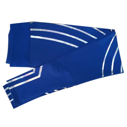 blue 5 silver stripe women's yoga pants
