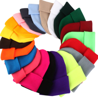 Colorful Folded Beanie Skull Cap Hats