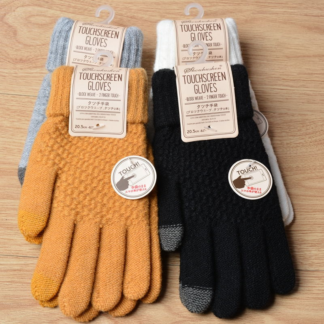 touch screen warm wool spandex acrylic gloves
