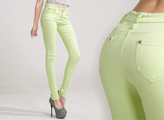 light green jeans mens