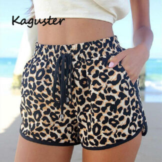 cheetah leopard print women's shorts