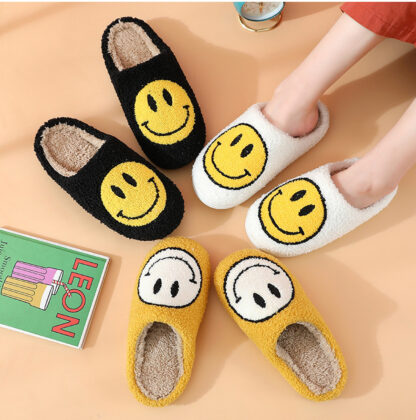 happy face slippers