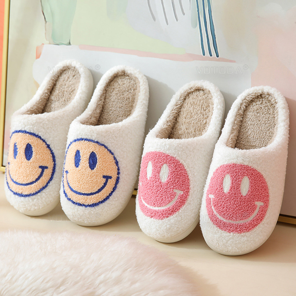 The Joyful Footwear Happy Face Slippers