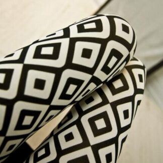 White and Black diamond pattern leggings tights yoga pants