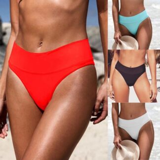 women's high waisted bikini swimsuit bottoms